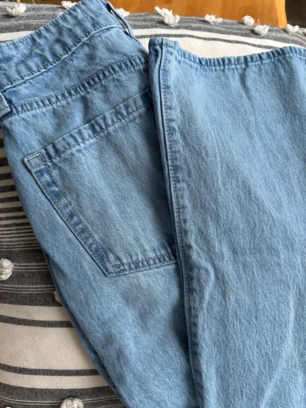 Hollister Light Blue Ultra High Rise Baggy Leg Jeans